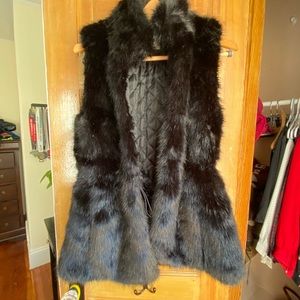 Gorgeous, Black, Faux Fur Vest